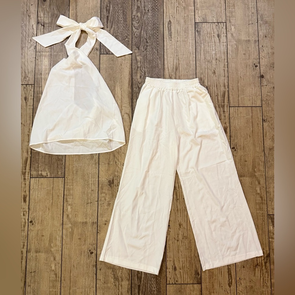 Elegant Cream Women's Jumpsuit